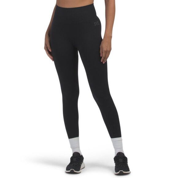 IVL COLLECTIVE Pants - IVL COLLECTIVE Jet Black Seamless Leggings